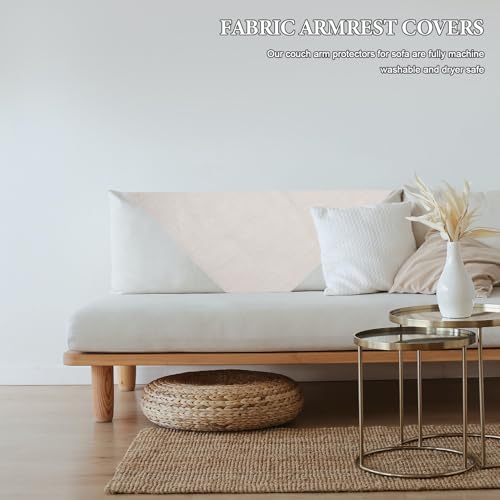 Funda para reposabrazos de sofá elástica caqui, protector de brazos para sillón de 70x70 cm 7