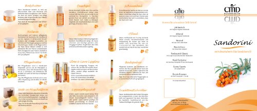 Sanddorn Handcreme von CMD Naturkosmetik im 2er-Pack