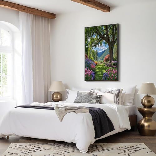 Cuadros de decoración GDJSMIN, elegantes lienzos de árboles altos de 60x90 cm 5