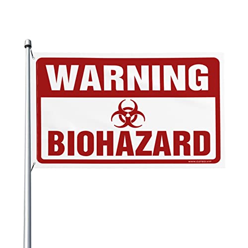 Drapeau Biohazard pour décoration de bar arrière-cour et man cave