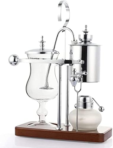 Cafetera Manual Sifón con Apagado Automático y Base de Madera