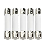 5 Pack Microwave Fuses - 20amp 250v Ceramic, Slow-Blow, 6x30mm- Universal Replacement for GE WB27X10388 and Whirlpool, Kenmore, KitchenAid, Jenn-Air, Amana and Magic Chef
