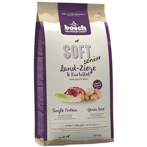 bosch HPC SOFT Junior Hühnchen & Süßkartoffel | halbfeuchtes Hundefutter für wachsende Hunde aller Rassen | Single Protein | Grain-Free | 1 x 2.5 kg 3 bosch HPC SOFT Senior Ziege & Kartoffel | halbfeuchtes Hundefutter für ältere | ernährungssensible Hunde aller Rassen | Single Protein | Grain-Free | 1 x 12.5 kg
