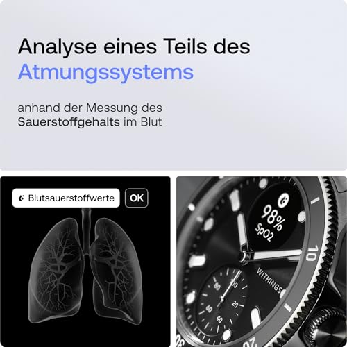 Withings ScanWatch Nova, Hybrid Smartwatch Herzgesundheit f&uuml;r M&F - EKG, SPO2, Temperatur&uuml;berwachung, Schlaftracking, Atemwegsgesundheit, Zyklustracking, 30 Tage Akkulaufzeit, iOS & Android
