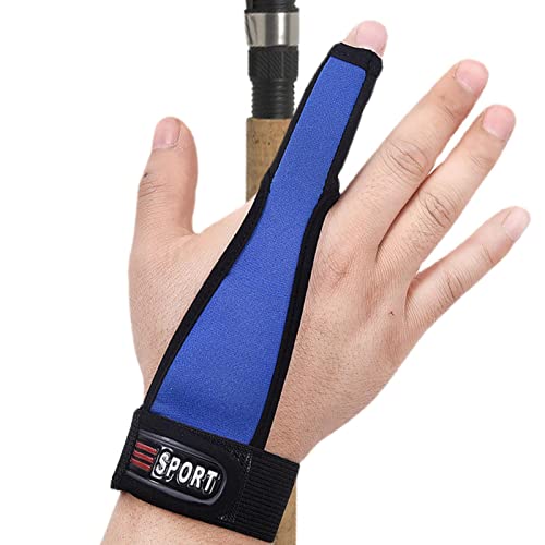 Protetor de dedo de pesca | Luvas de pesca de pulso ajustável homens um dedo,Protetor de dedo à prov