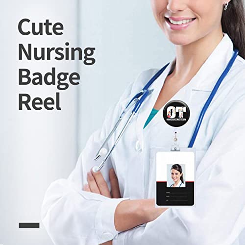 Ot Badge Reels Holder Retractable Occupational Therapy Therapist Id Clip For Nurse Name Tag Card Cute Funny Fun Cool Nursing Doctor Medical Work Office Alligator Clip Gift Zjk137 #TOP4