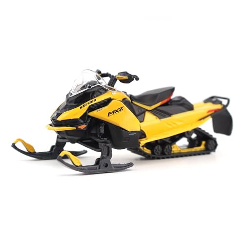 Diecast Masters BRP Bombardier Models 1:32 Scale Diecast Replica Ski-Doo MXZ Blizzard (Trail Segment) + MXZ 120cc (Kid\'s Model), Neo Yellow | Item 60022 - Thumbnail 4