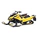 Diecast Masters BRP Bombardier Models 1:32 Scale Diecast Replica Ski-Doo MXZ Blizzard (Trail Segment) + MXZ 120cc (Kid's Model), Neo Yellow | Item 60022