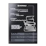 DONAU 1922100PL-01 Kohlepapier mit Wachsfarbschicht, A4, 100 Blätter, schwarz