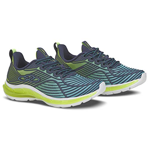 Tênis Labirinto Kids, Olympikus, Meninos, Azul/Verde, 35