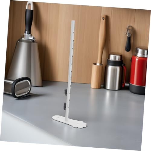Support de montage pour bureau en acier inoxydable blanc réglable x2 - 3