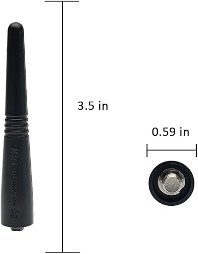 Miniatura 2 de BVMAG UHF Antenna Stubby Short Antenna Compatible for Motorola HT750 HT1250 HT1550 CP200D CP200 PR400 EX500 EX600 CP040 10Pack