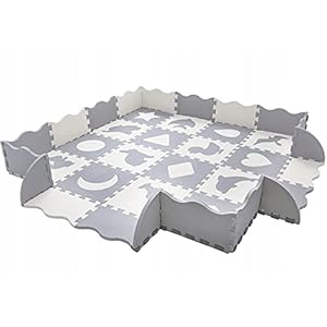 Hoogwaardige waterdichte puzzelmat voor kinderen, speelmat, speeldeken, kruipmat om te ravotten, met leuke patronen…