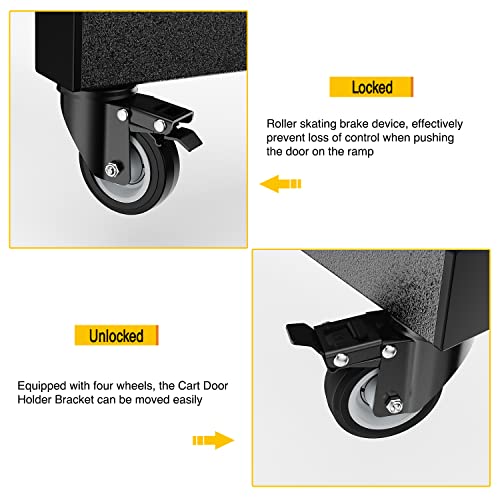 Image of Nilight Door Storage Rack Movable Cart Holder Hanger for Wrangler JK JL JT | Gladiator Sliding Bracket 2007 2008 2009 2010 2011 2012 2013 2014 2015 2016 2017 2018 2019 2020 2021 2022 2023 2024 20252026