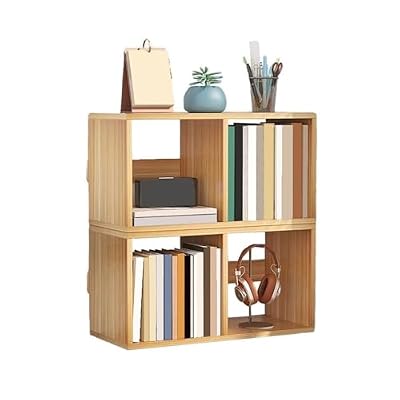 CFGH6FDF Office Free Combination Bookshelf Multipurpose Density Board Open Storage Rack Freestanding Book Shelf