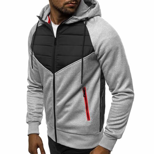 Hoodies for Men Fall 2025 Trendy Oversized Cardigan Long Sleeve Jackets Lightweight Hooded Sweatshirt with Pockets4