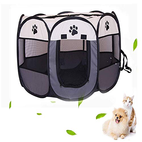 Blumoo Cercadinho Portátil para Animais de Estimação, Cercadinhos Dobráveis para Cães, Tenda de Exer