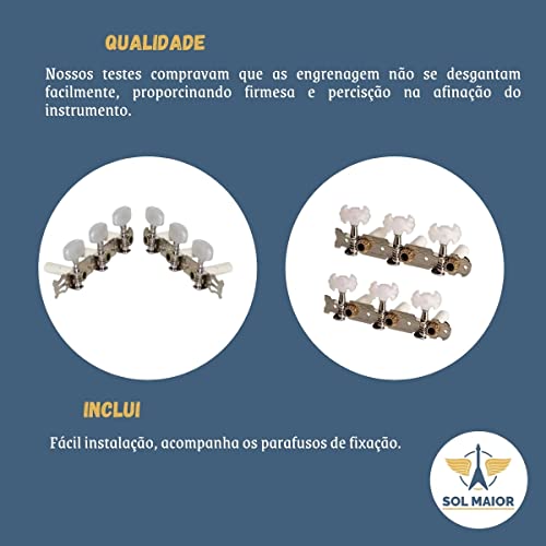 Tarraxa SMART Violão Náilon Pino Grosso TXPG Cromada