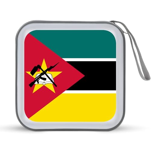 Mozambique Flag CD Case DVD Storage Case Portable