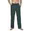 (Woven) Dark Green+navy Blue Plaid
