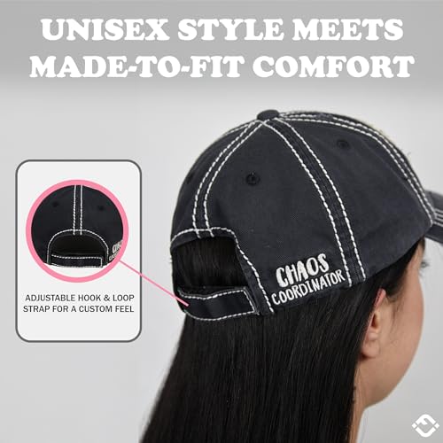 Image of Funky Junque Womens Baseball Cap Distressed Vintage Unconstructed Embroidered Dad Hat