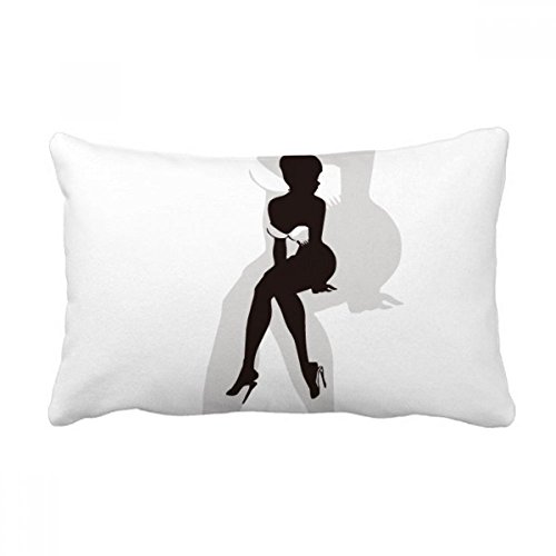 Jeter coussin de canapé multicolore 16x24 pouces housse et insert de décoration intérieure