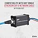 LyxPro XLR Audio and Lighting Snake 4 Channel 3 Pin Multi Network Breakout for Stage and Recording Studio Male - with 3 Feet Cable Connection