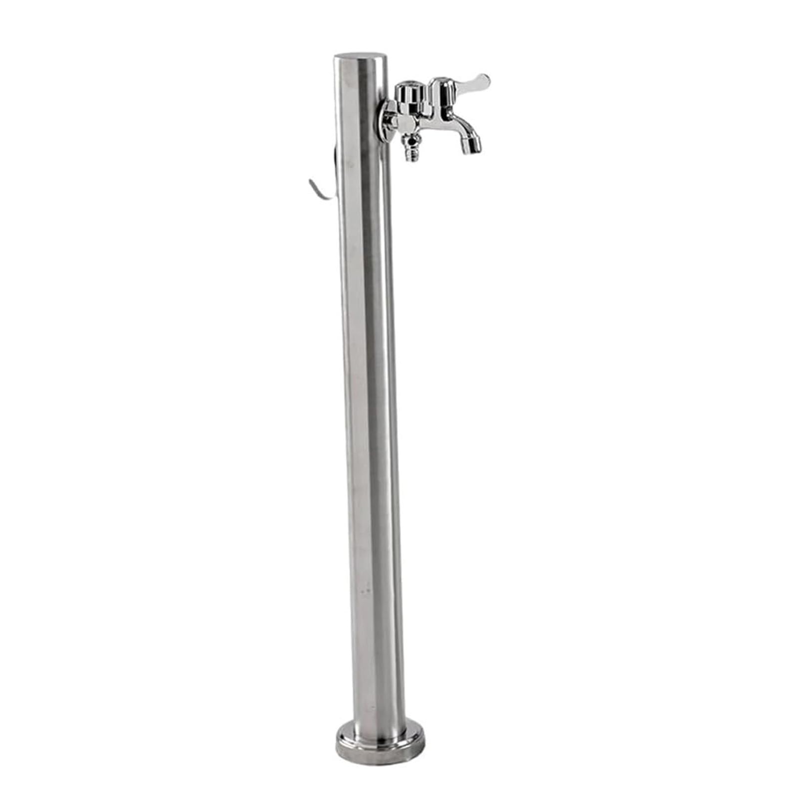 Colonne d'eau de jardin en acier inoxydable haut de gamme de 60cm de design moderne pour pelouse