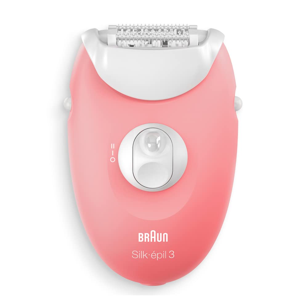 Braun Silk-épil 3-176, Epilator for Long-Lasting Hair Removal, 20 Tweezer system, Smartlight technology and Massage rollers