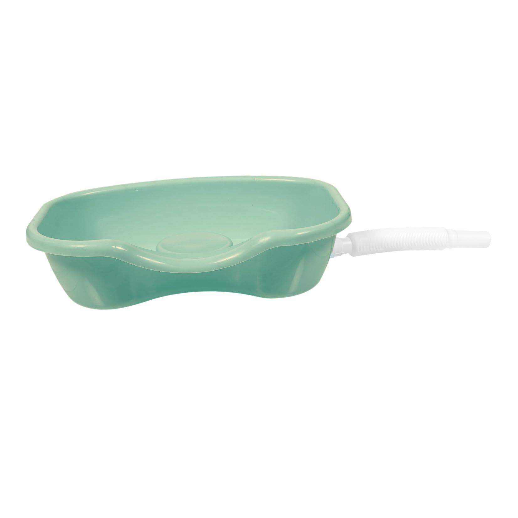 Healeved Lavatesta per Disabili in Plastica, Bacinella Ergonomica Bordo Curvo, per Lavare i Chioma a Riposo, Comoda per Anziani e Pazienti