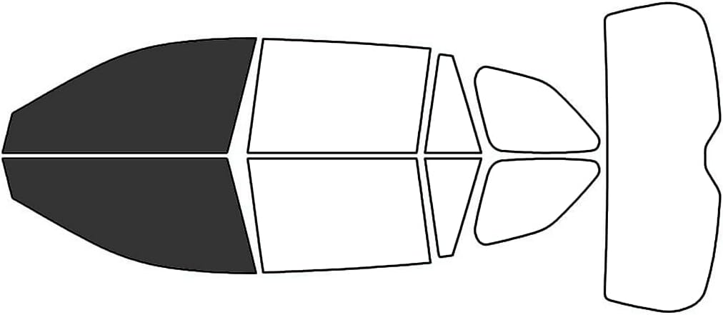 Rvinyl Window Tint Kit Compatible with Subaru Outback 2010-2014 Wagon - Black 20% - Single Ply No Bubble Film - Do it Yourself Vehicle Front Precut Kit