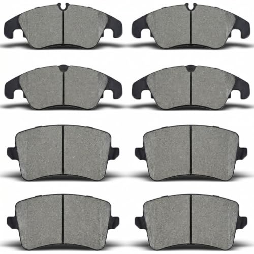 Image of Brake Pads Fit for Audi Q5, A4 (Quattro) /S4, A5 (Quattro) /S5, A4 Allroad | D1322 D1386 Front Rear for 2009-2016 Audi Q5, 2010-2016 A4 (Quattro) /S4, 2008-2017 A5 Quattro /S5, 11-16 A5, 15-16 A4 Allroad