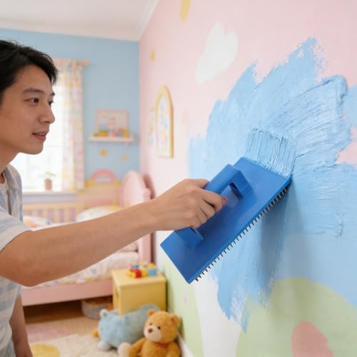 Herramienta de arte para pintar paredes con relieves y efectos visuales 6