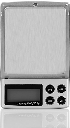 iMounTEK [1000g/0.1g] LCD Display [High Precision] Digital Kitchen Scale. 6 Different Measurements/Auto Shut Off/Overweight/Low Power Alert- Weighing Coins/Jewelry/Small Items/Gold/Food. FREE POUCH - Thumbnail 4