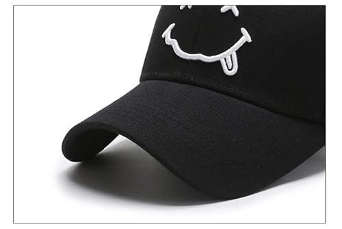 Boné Masculino Dad Hat Strapback Aba Curva Ajustavél (Preto-Carinha)