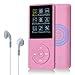 Produktbild COVVY 8GB Tragbare MP3 Musik Player, Support bis zu 64GB SD Speicherkarte, Lossless Sound HiFi MP3 Player, Music/Video/Sprachaufnahme/FM Radio/E-Book Reader/Fotobetrachter(8G, Rosa)