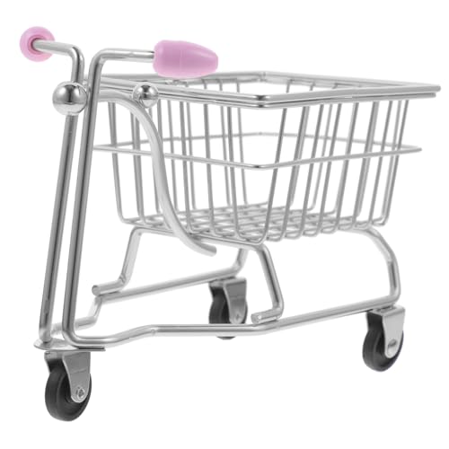 BUGUUYO Miniature Novelty Toys Beauty Egg Holder Shopping Cart for Makeup Sponge Storage Desk Organizer Random Color