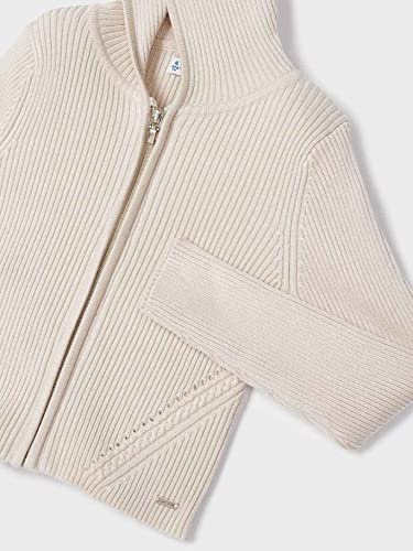 Mayoral Knitting Ribbing Pullover for Girls Oat3