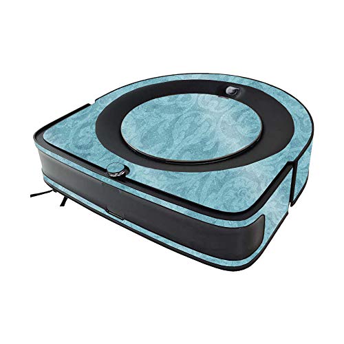 Image of MIGHTY SKINS MightySkins Glossy Glitter Skin Compatible with iRobot Roomba s9 Vacuum - Baby Blue Jacquard | High-Gloss Glitter Finish | Easy to Apply & Change Style | Made in The USA