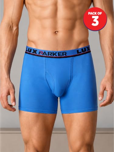 Image of LUX PARKER Men's Cotton Modern Solid Trunks