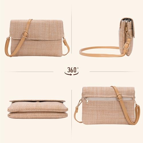 Image of Small Crossbody Bags for Women,Vegan Leather Cell Phone Purse with Adjustable Shoulder Strap for Travel