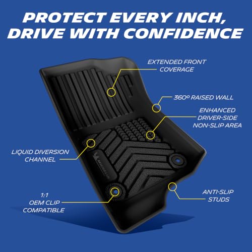 Image of Michelin Vehicle Mats for 2020-2026 Gladiator JT | Premier Series, All-Weather Floor Liner, Custom Fit, Durable TPE, Non-Slip