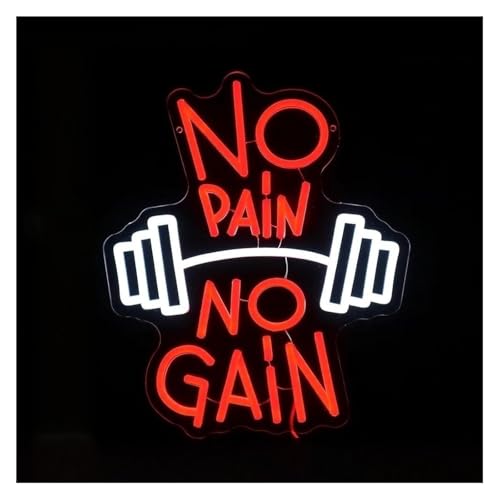 Néon No Pain No Gain : idéal pour illuminer votre salle de sport à domicile et salon