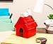 Silver Buffalo Peanuts Sculpted Ceramic Cookie Jar Featuring Snoopy and Snoopy’s House, 5.25” x 5” x 7.75”