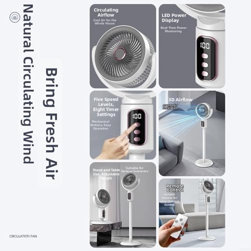 Ventilateur de sol pour chambre et salon blanc idéal pour des nuits fraîches