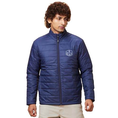 Image of Being Human Navy Regular Fit Men's Jacket Clothing
