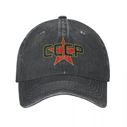 OAUMJIIL CCCP sobre La Estrella Roja Gorras de Béisbol Clásico Desgastado Lavado Sombrero Snapback Hombres Mujeres Entrenamientos Al Aire Libre Gorras Sombrero