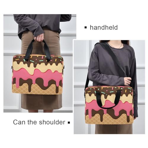 Funda maletín para laptop con diseño de helado miniatura 2