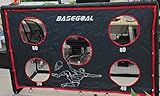 182x120 cm Fußballtor mit Torwand, Großes Outdoor Fussballtor für Garten, Stahlrahmen mit Polsterung, UV-Beständiges Netz, Erdhaken für Stabilen Halt, Ideal für Freizeit & Training