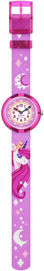 Flik Flak Girl Kids Watch Casual Pink Bio-sourced Quartz Waterproof Dreaming Unicorn